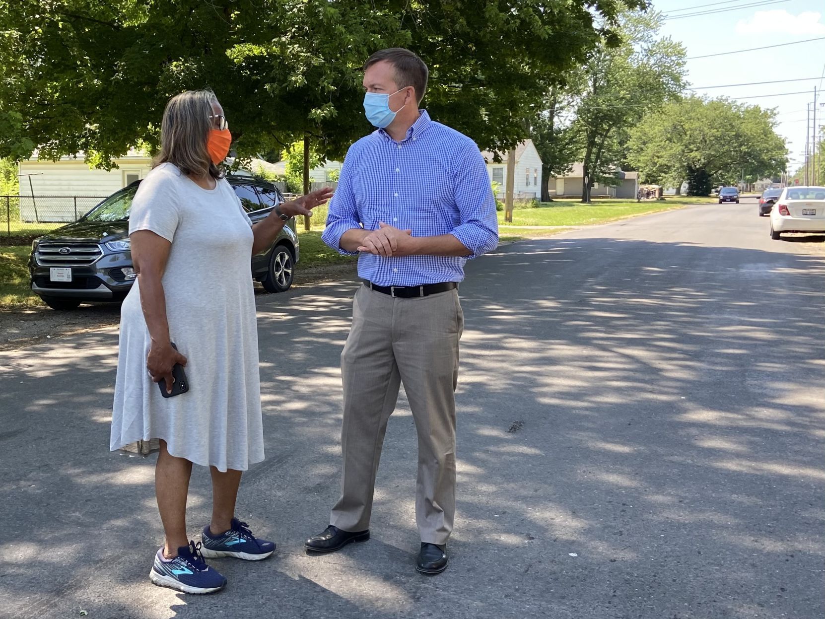 Springfield Ward 3 Ald. Doris Turner and state Sen. Andy Manar, D-Bunker Hill